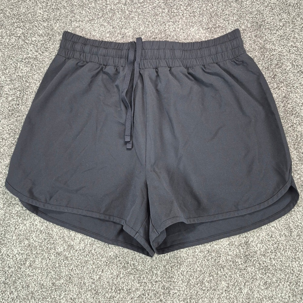 Beyond Yoga In Stride Lined Shorts Womens Medium Black Stretch Activewear